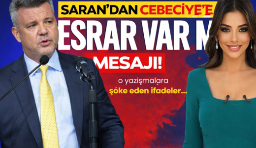 SON DAKİKA | Sadettin Saran’dan Ela Rümeysa Cebeci’ye ‘Esrar var mı?’ mesajı! Sabah o yazışmalara ulaştı